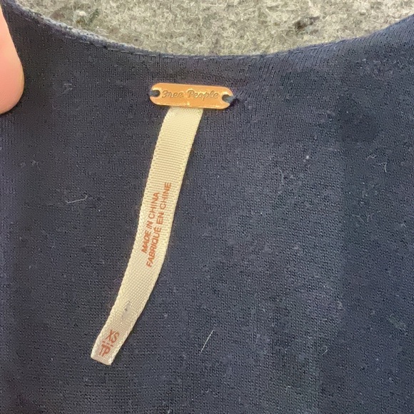 NWOT: Free People My One & Only Indigo Combo Boho Festival Tank Mini Dress• XS - Picture 6 of 7